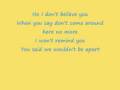 Pink  i dont believe you  lyrics