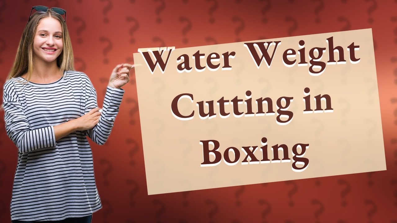 Why do boxers cut water? YouTube