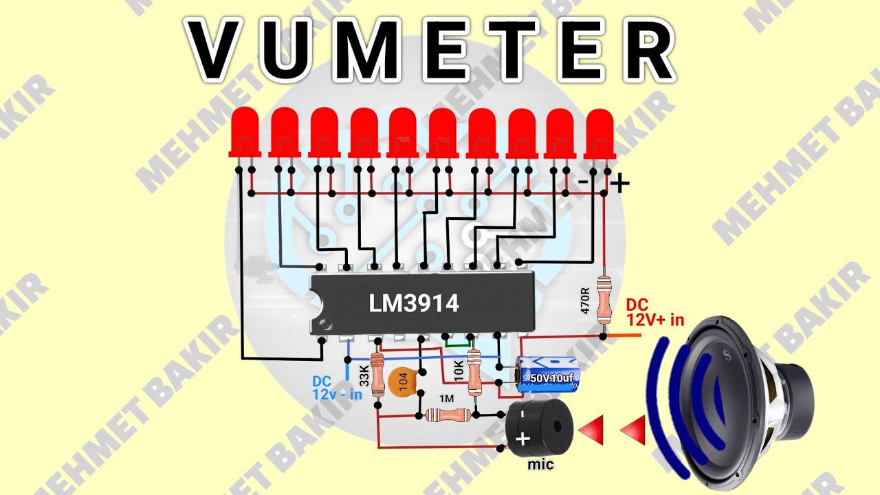 Vu metre vu meter circuit lm3914 ile vu metre nas l yap l r how