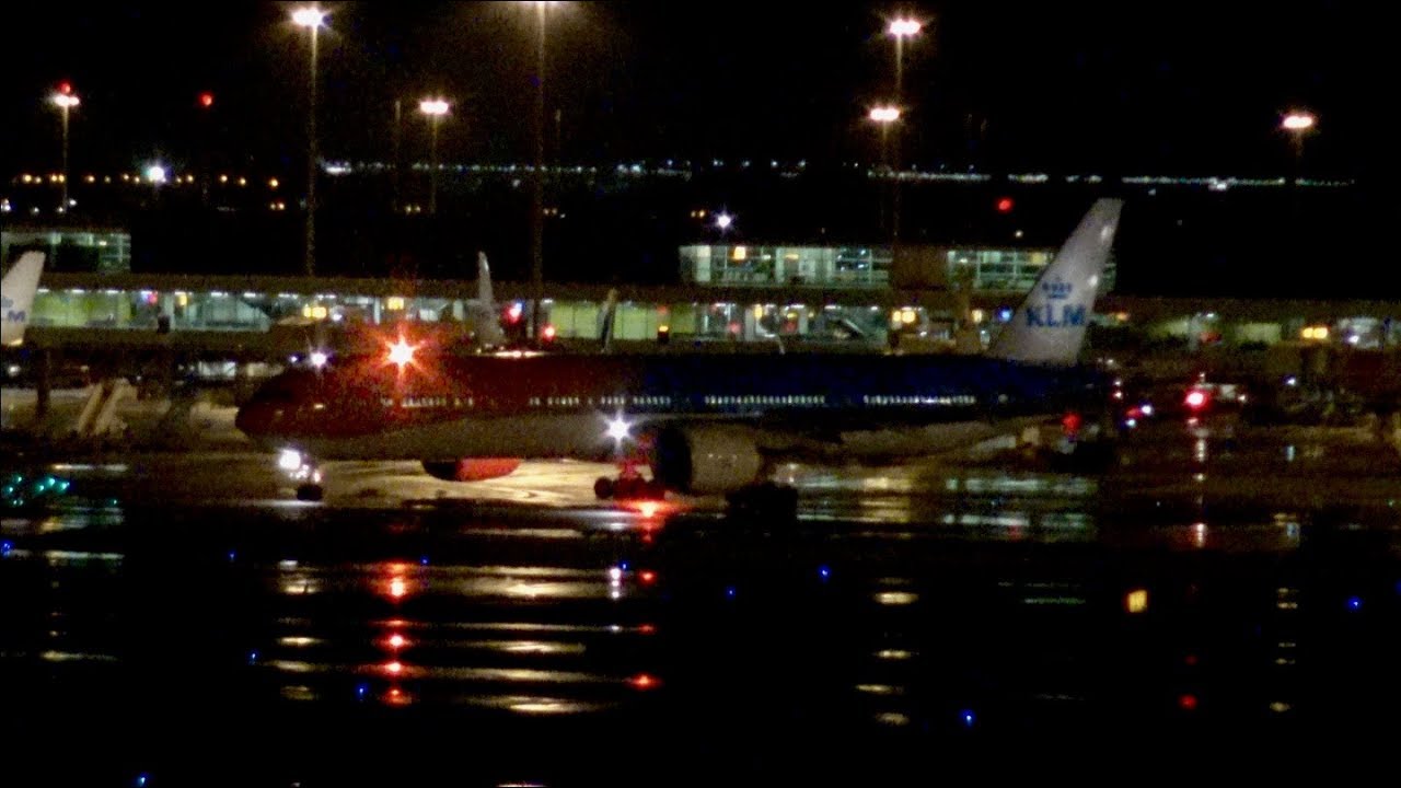[4K] Stunning Night Spotting at Amsterdam Airport Schiphol | B777, B787, A340 & More