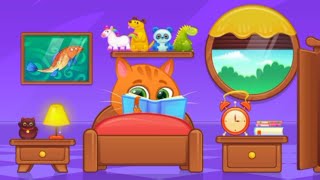 Play Fun Pet Care - Bubbu - My Virtual Pet Gameplay - Cat Reading A Book