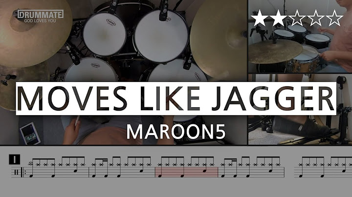 Moves Like Jagger Drums version - Drums performance video thumbnail