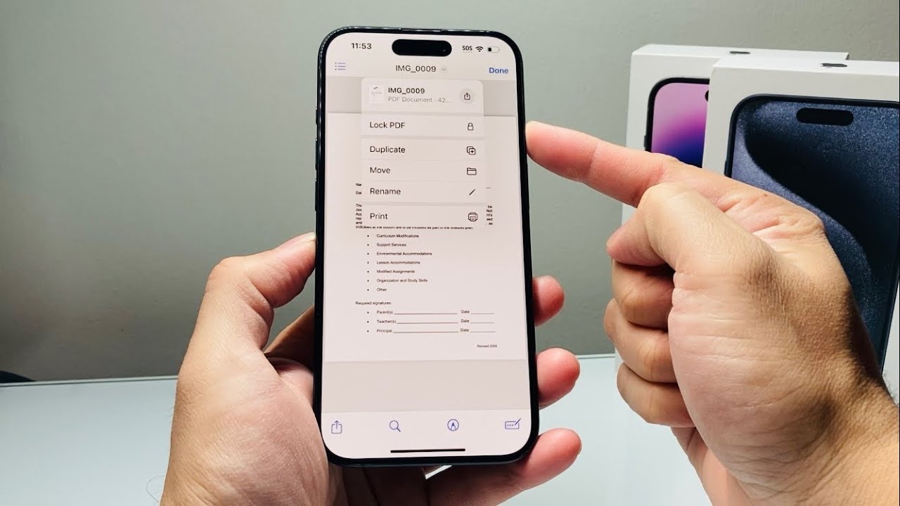 How to Lock PDF File on iPhone - YouTube