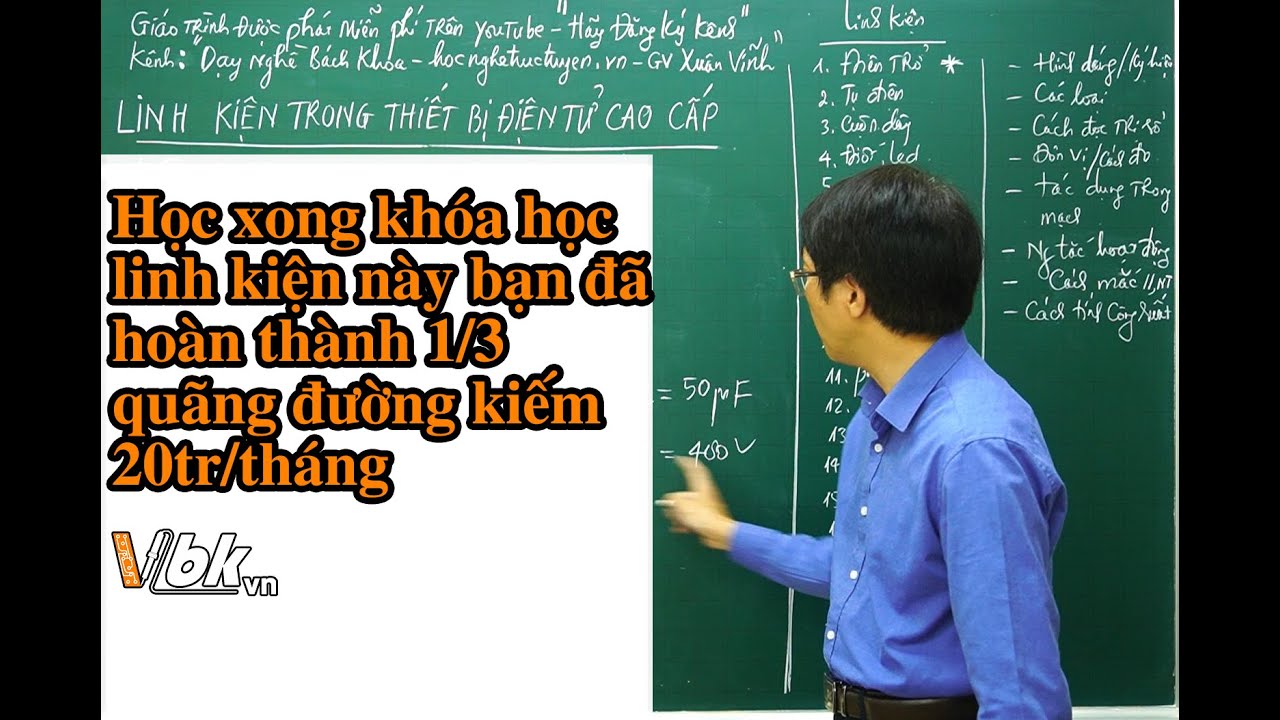 Học điện tử cơ bản | Chương trình dạy nghề miễn phí "Điện tử căn bản cho người mới bắt đầu" đăng ký theo form bên dưới.