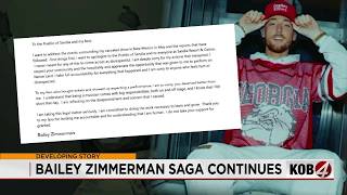 Bailey Zimmerman issues apology after facing charges for trashing local resort