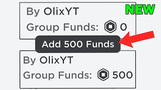 How to Add Group Funds to a ROBLOX Group FOR FREE!