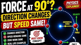 🚀 Why Perpendicular Force Changes Direction But NOT Speed? 🤯 | Physics Explained