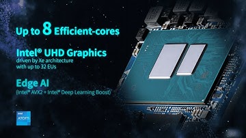 Intel® Atom™ x7000RE / x7000C CPU up to 8 core SMARC module
