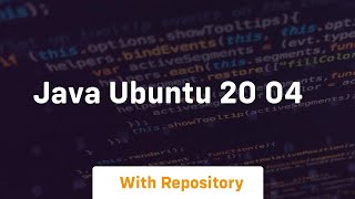 java ubuntu 20 04