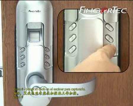 Keylock 6600A_08-Enrollment & Verification by Fingerprint