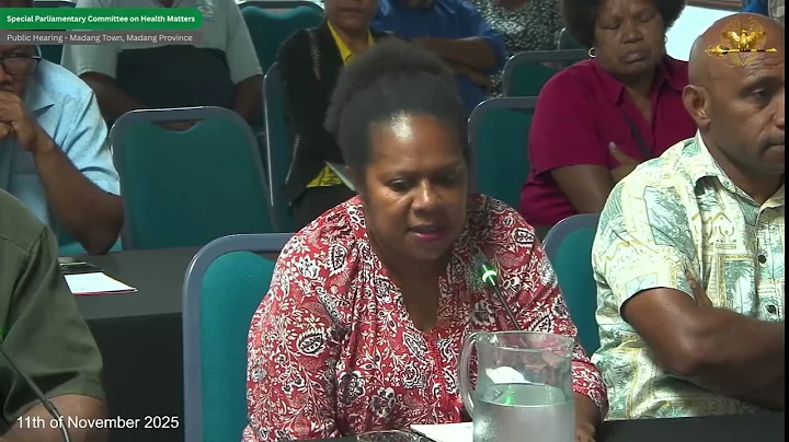 Public Hearing - Special Parliamentary Committee on Health Matters, Madang, Day 2