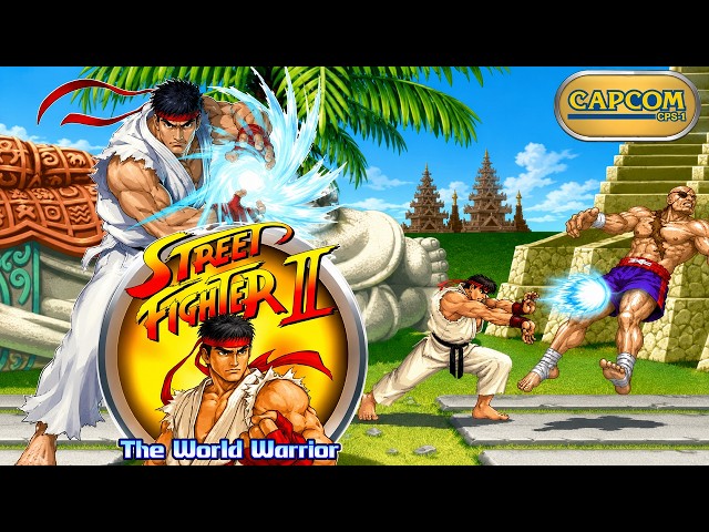 Street Fighter II: The World Warrior [60fps] Hardest-Ryu No Lose
