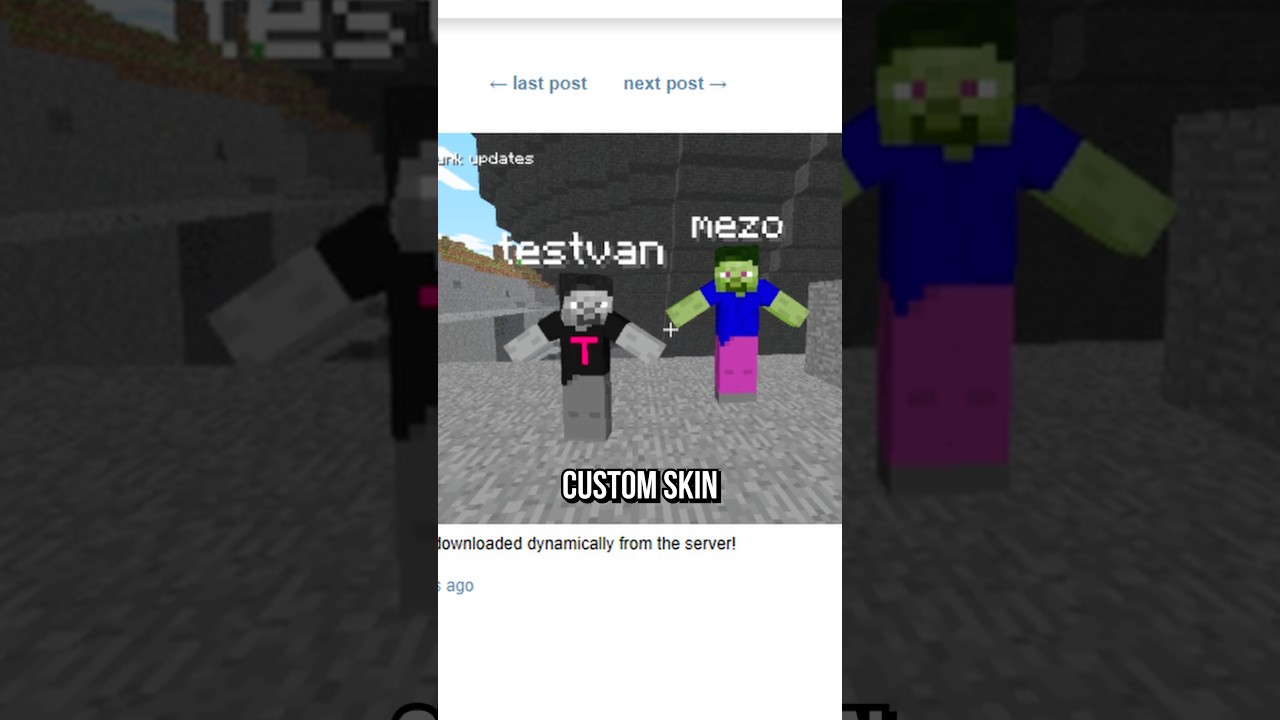 FIRST EVER SKIN IN MINECRAFT?!? #minecraft
