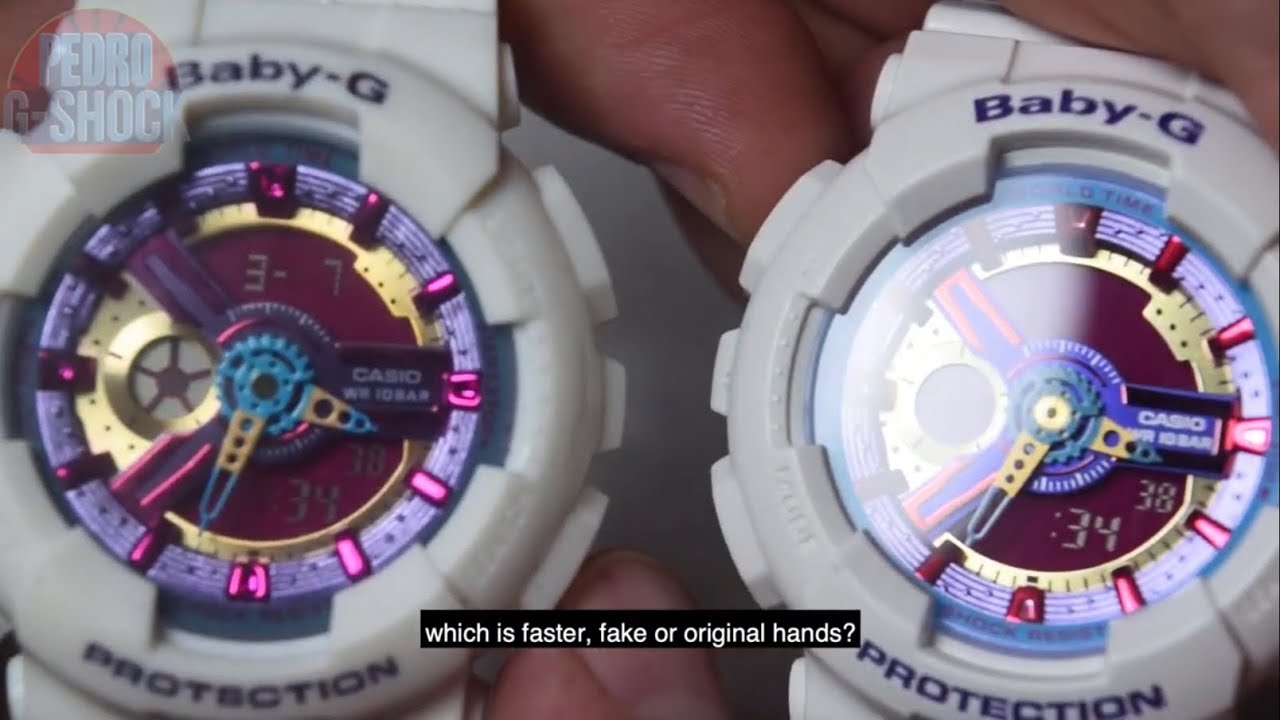 Casio Baby G Fake vs BA112 Original 