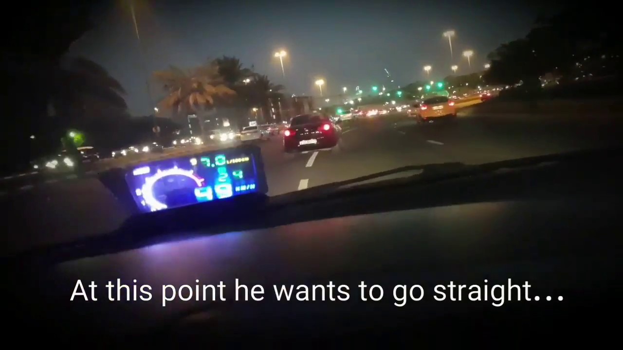 Black (VW) road-rage in Dubai UAE