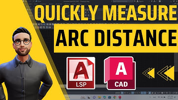 How to quickly measure an ARC distance in AutoCAD 2023 using an AutoCAD Lisp