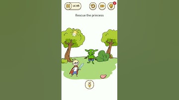 Brain Find Level 66 Rescue the princess.