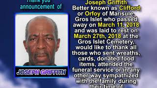 Joseph Griffith thank you