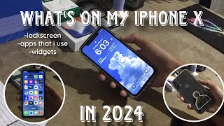 what’s on my iPhone X in 2024 (lockscreen, apps that i use, widgets)
