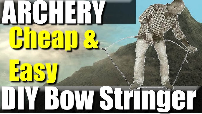 Making a primitive sinew bow string with reverse twist cordage method 