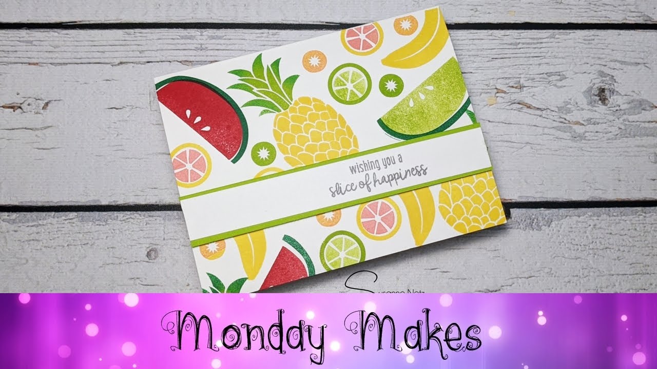 Cute Fruit Card featuring Stampin' Up!® Products - YouTube