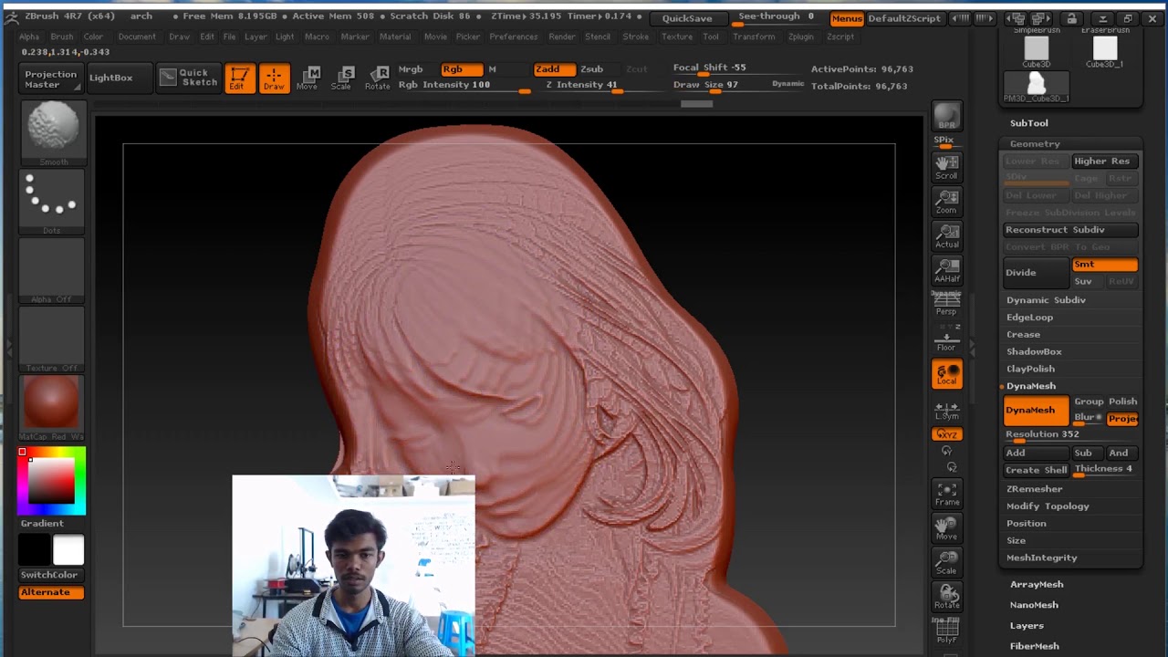 how to start a relief sculpt in zbrush