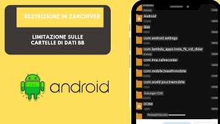 nuovo metodo per accedere alla cartella Android // restrizioni alla cartella obb