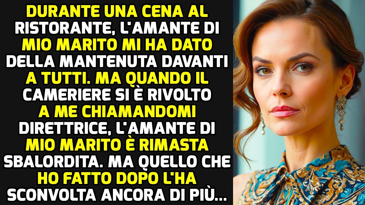 L'amante Di Mio Marito Mi Ha Definito Una Mantenuta. Ma Io Possiedo Un Ristorante E.. STORIE DI VITA
