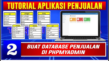 TUTORIAL APLIKASI PENJUALAN | 2. BUAT DATABASE DI PHPMYADMIN