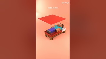 Steve finally got his blanket. #3DAnimation #3DArtist #DigitalArt#GameArt #clothsimulation #blender
