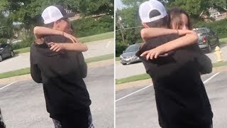 Annie LeBlanc & Hayden Summerall HUGGING In A Parking Lot (VIDEO FOOTAGE)