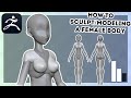 How to Sculpt / Modeling a Female Body in ZBrush - Timelapse