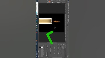 How to make realistic flame in Photoshop #photoshop #shorts