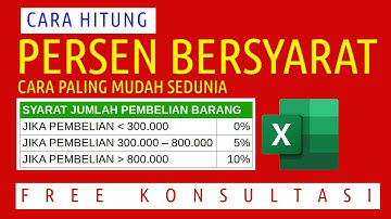 Cara Menghitung Discount Persentase Bersyarat di Microsoft Excel