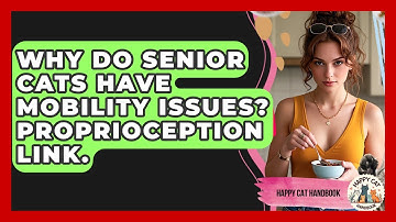 Why Do Senior Cats Have Mobility Issues? Proprioception Link. - Happy Cat Handbook