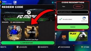  NEW FC MOBILE REDEEM CODE!!! FREE 122! FREE 120-122 OVR CHAMPIONS PLAYERS IN FC MOBILE!