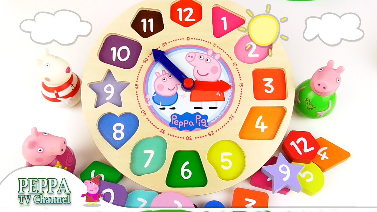 Часы свинка. Часы Свинка Пеппа. Peppa Pig Clock. Часы Свинка Пеппа наручные.