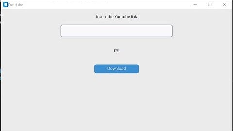 Python GUI App to download YouTube videos