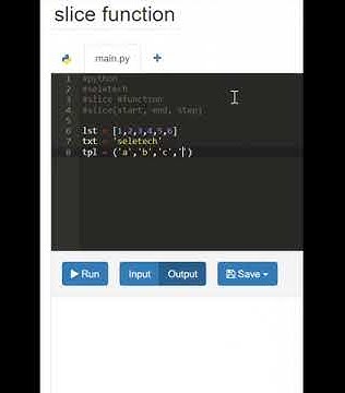 Python || slice function - YouTube
