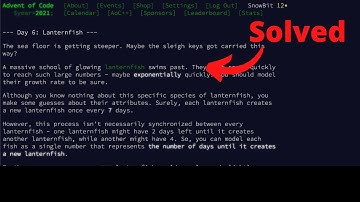 Day 6 Solution in JavaScript - Advent of Code 2021
