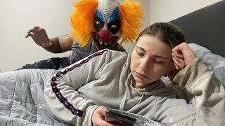 Scary Clown Prank on My American Fiancée || Kishanell ||