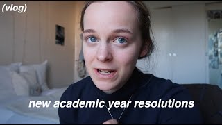 New Academic Year Resolutions & study with me || Final Year Vlog #07