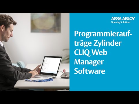 CLIQ Web Manager - Programmieraufträge für Zylinder durchführen