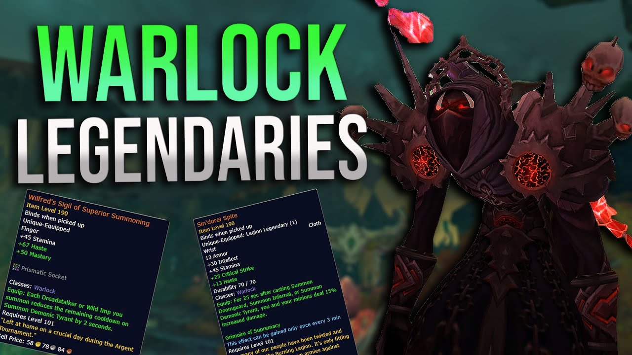 Shadowlands BIG Warlock Legendary Changes and Destro Nerfed! New