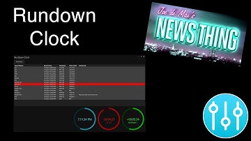 How to use Central Control Rundown Clock (Feat. Triggers and NDI Production Clocks!)