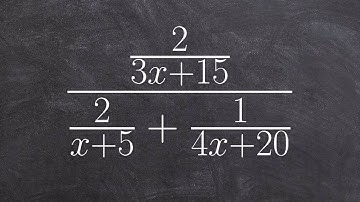 Learn the easy way to simplify a complex fraction by multiplying by the LCD