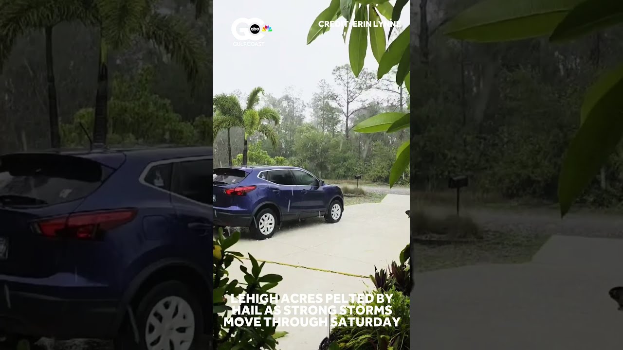 Lehigh Acres gets pelted by hail duing strong storms Saturday - May 24