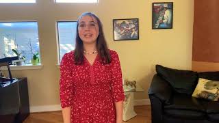 (Eliana Geva) Vocal audition for the little mermaid - rain drops keep falling on my head