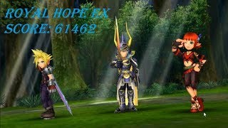 #DFFOO #OperaOmnia [DFFOO GLB] Royal Hope EX Lvl 100.  Cloud, Lillisette, and WoL takes the field!