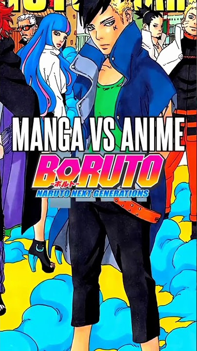 Manga vs Anime Boruto shippuden